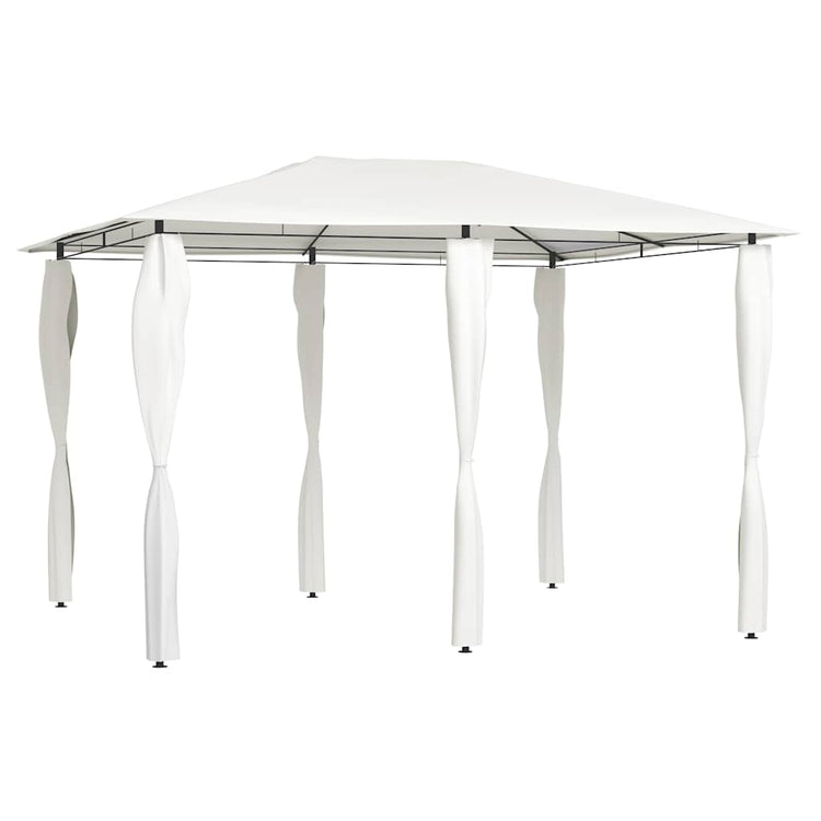 Vidaxl -Laube mit Stangenabdeckungen 160 g m² 3x4x2,6 m cremefarben