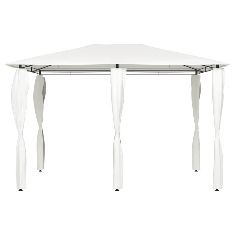 Vidaxl -Laube mit Stangenabdeckungen 160 g m² 3x4x2,6 m cremefarben