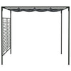Vidaxl -Laube mit ausziehbarem Dach 180 g m² 4x3x2,3 m Anthrazit -Gelenkt