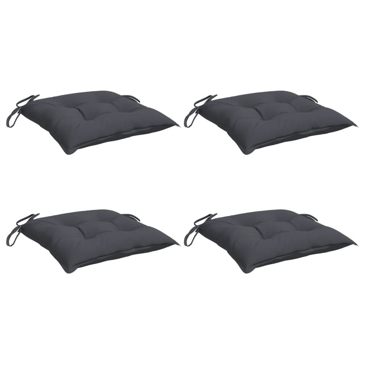 VIDAXL -Stuhlkissen 4 PCs 40x40x7 cm Oxford Stoffanthrazit -gelöscht
