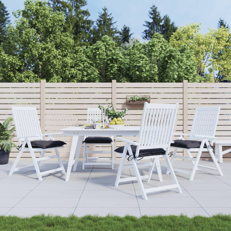 VIDAXL -Stuhlkissen 4 PCs 40x40x7 cm Oxford Stoffanthrazit -gelöscht