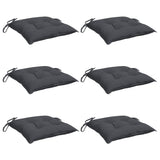 VIDAXL -Stuhlkissen 6 PCs 40x40x7 cm Oxford Stoffanthrazit -gelöscht - afbeelding 3