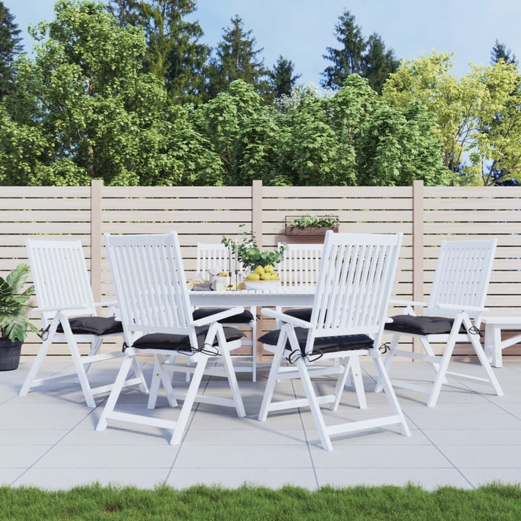 VIDAXL -Stuhlkissen 6 PCs 40x40x7 cm Oxford Stoffanthrazit -gelöscht