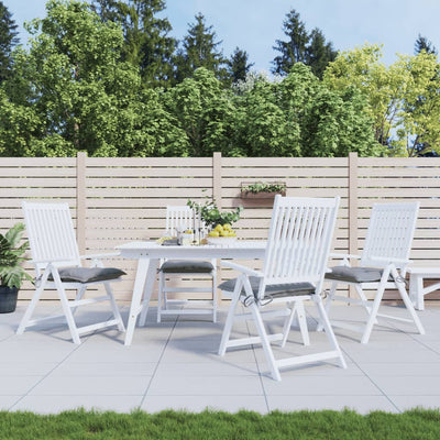 VIDAXL -Stuhlkissen 4 Stcs 40x40x7 cm Oxford Stoff grau