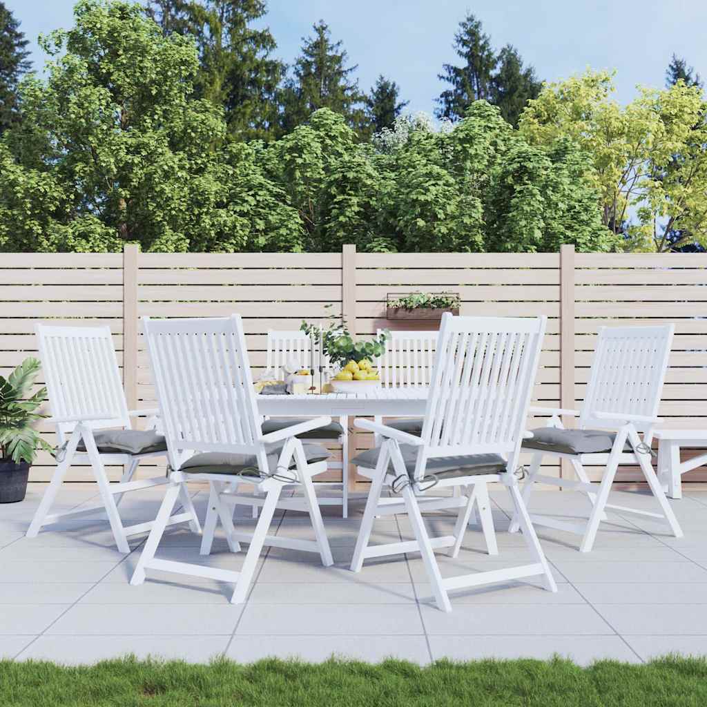 VidaXL Stuhlkissen 6 Stück 40x40x7 cm Oxford-Stoff grau