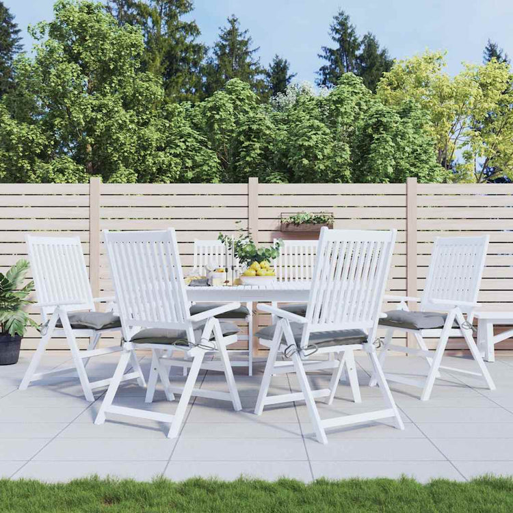 VidaXL Stuhlkissen 6 Stück 40x40x7 cm Oxford-Stoff grau