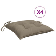 VIDAXL -Stuhlkissen 4 PCs 40x40x7 cm Oxford Stofftaupe - afbeelding 2