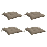 VIDAXL -Stuhlkissen 4 PCs 40x40x7 cm Oxford Stofftaupe - afbeelding 3