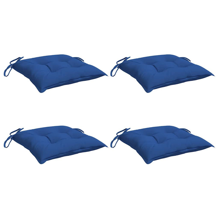 Vidaxx Stuhlkissen 4 Stück 40x40x7 cm Oxford-Stoff blau