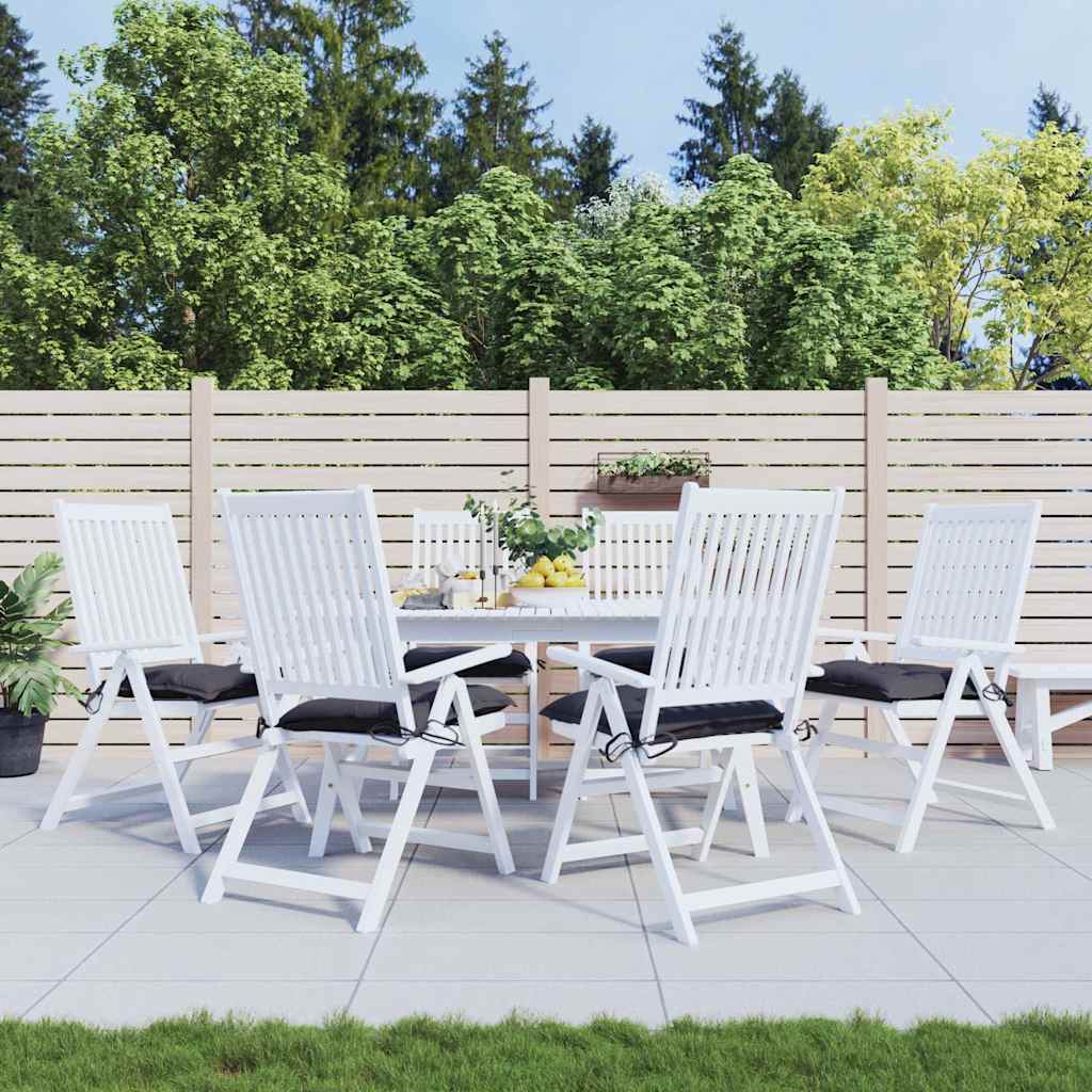 VidaXL Stuhlkissen 6 Stück 50x50x7 cm Oxford-Stoff Anthrazit
