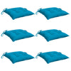 Vidaxl Stuhlkissen 6 ST 50 x 50 x 7 cm Oxford Stoff hellblau