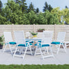 Vidaxl Stuhlkissen 6 ST 50 x 50 x 7 cm Oxford Stoff hellblau