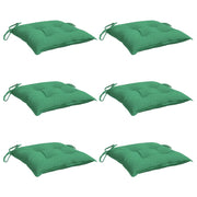 Vidaxl Stuhlkissen 6 ST 50x50x7 cm Oxford Stoff grün - afbeelding 3