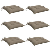 VidaXL Stuhlkissen 6 Stück 50x50x7 cm Oxford-Stoff Taupe - afbeelding 3