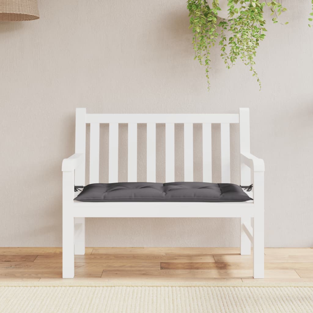 Vidaxl Garden Bench Kissen 100x50x7 cm Oxford Stoffanthrazit -gelöscht