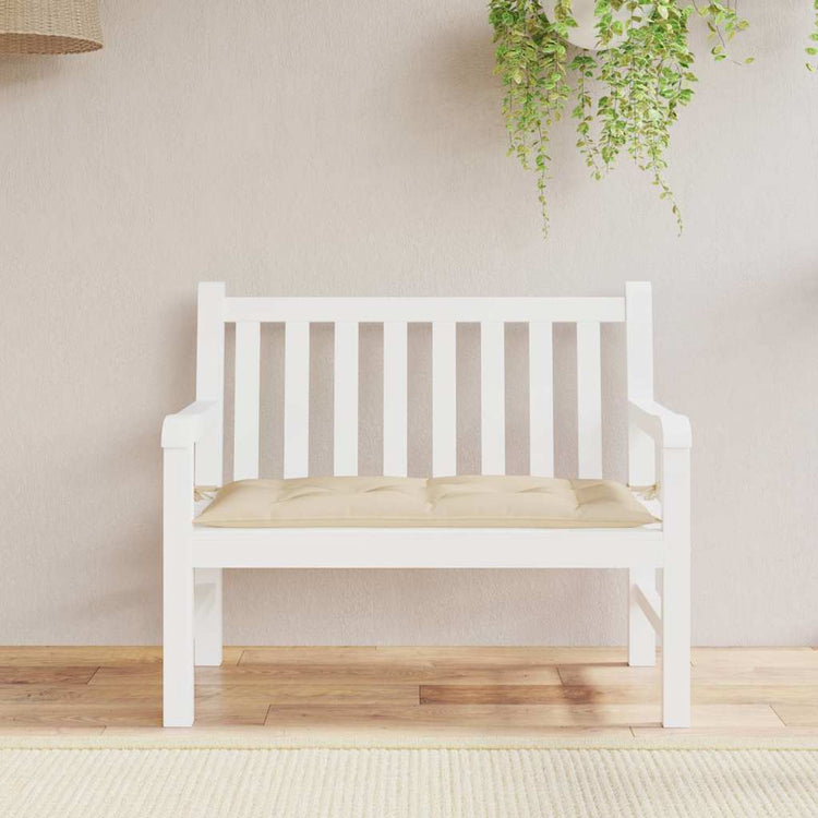 VidaXL Gartenbankauflage 100x50x7 cm Oxford-Stoff beige