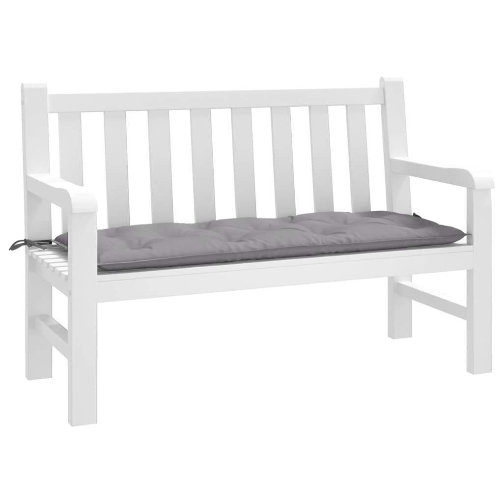 Vidaxl Gartenbank Kissen 120x50x7 cm Oxford Stoff grau