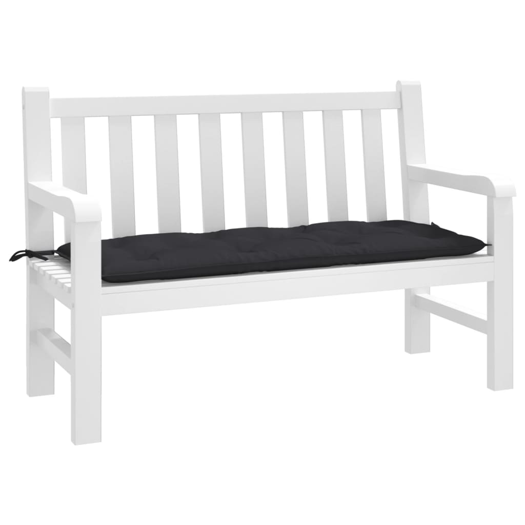 Vidaxl Gartenbank Kissen 120x50x7 cm Oxford Stoff schwarz