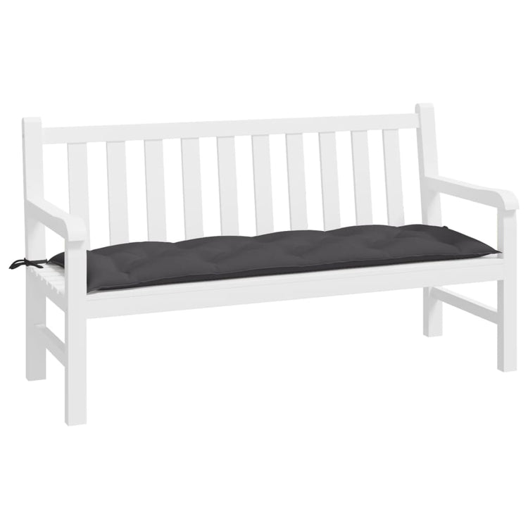 Vidaxl Garden Bench Kissen 150x50x7 cm Oxford Stoffanthrazit -gelöscht
