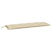 Vidaxl Gartenbank Kissen 150x50x7 cm Oxford Stoff Beige - afbeelding 2