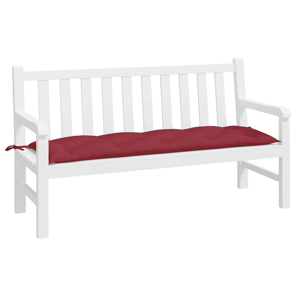Vidaxx Gartenbankauflage 150x50x7 cm Oxfordstoff weinrot
