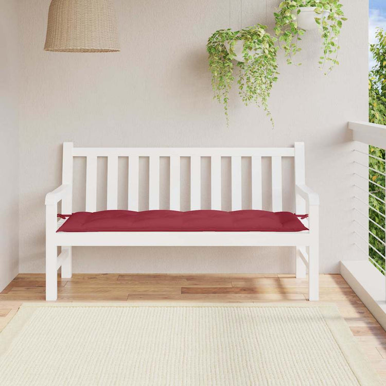 Vidaxx Gartenbankauflage 150x50x7 cm Oxfordstoff weinrot