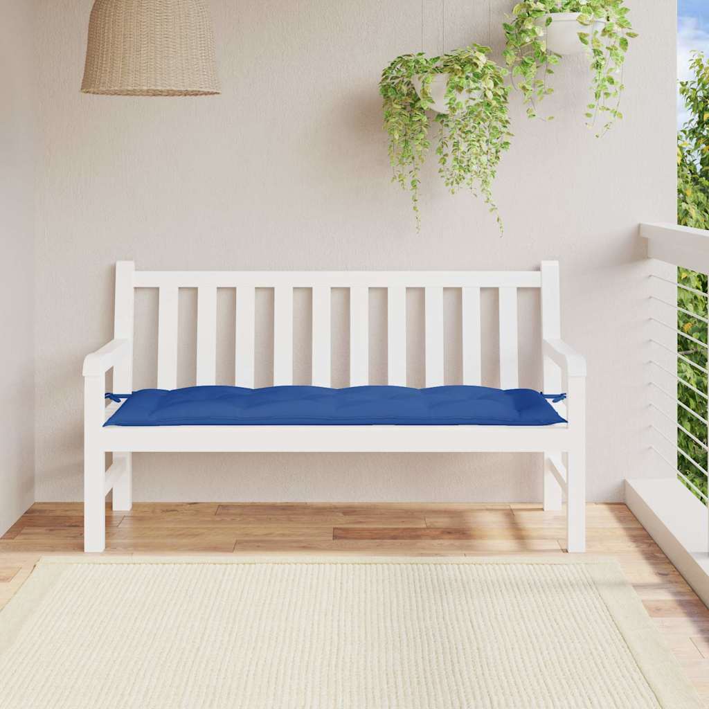 Vidaxl Garden Bench Kissen 150x50x7 cm Oxford Stoff Blau