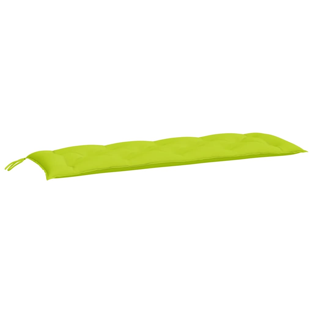 Vidaxl Garden Bench Kissen 150x50x7 cm Oxford Stoff klar grün
