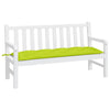 Vidaxl Garden Bench Kissen 150x50x7 cm Oxford Stoff klar grün