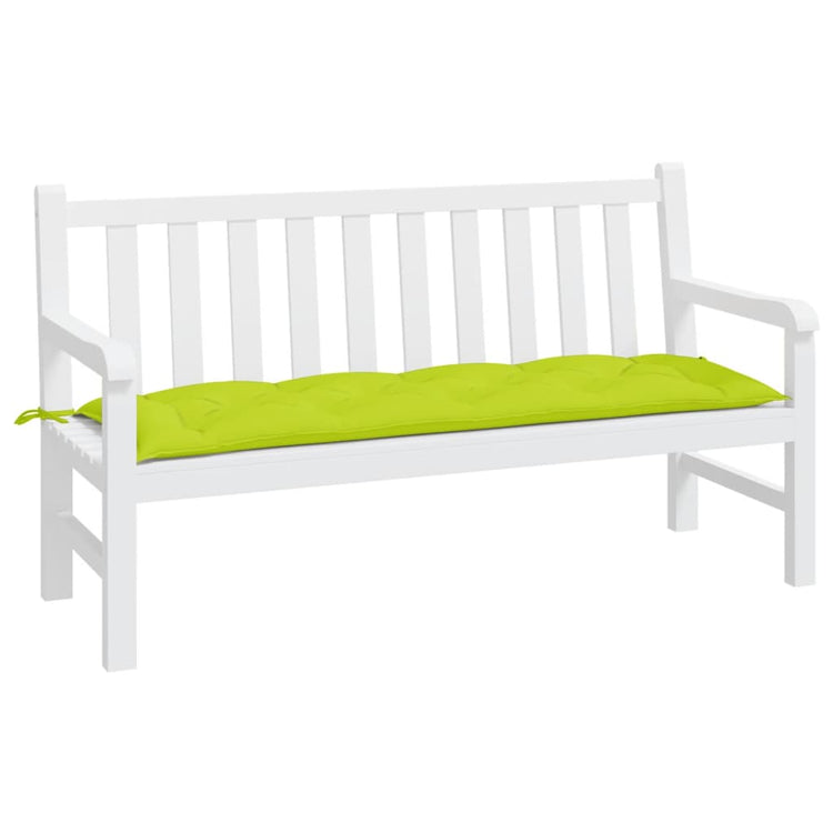 Vidaxl Garden Bench Kissen 150x50x7 cm Oxford Stoff klar grün