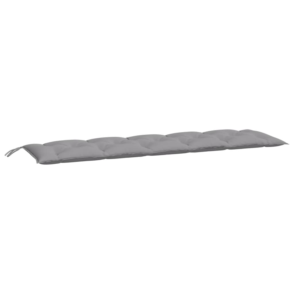 Vidaxl Garden Bench Kissen 180x50x7 cm Oxford Stoff grau
