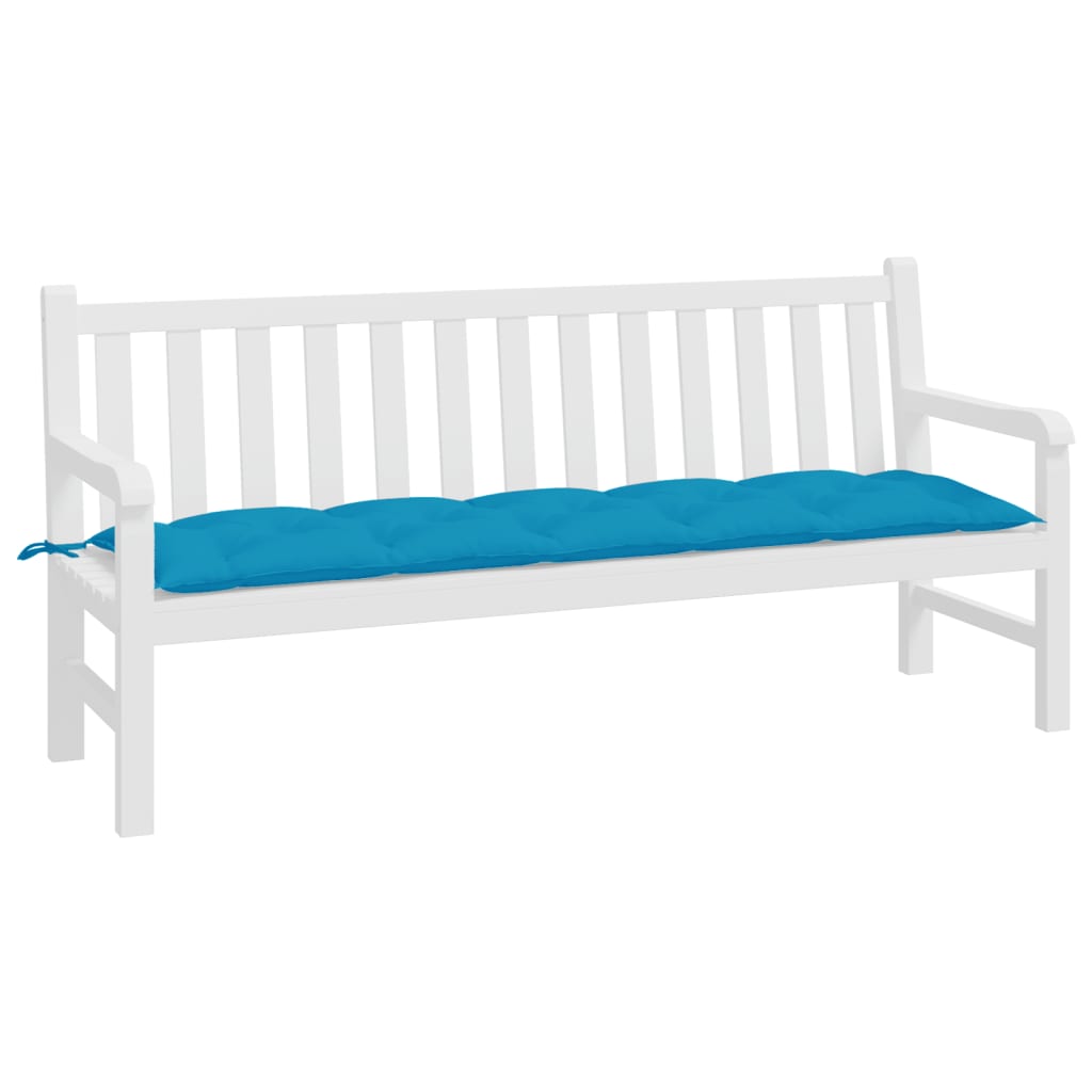 Vidaxl Gartenbank Kissen 180x50x7 cm Oxford Stoff hellblau
