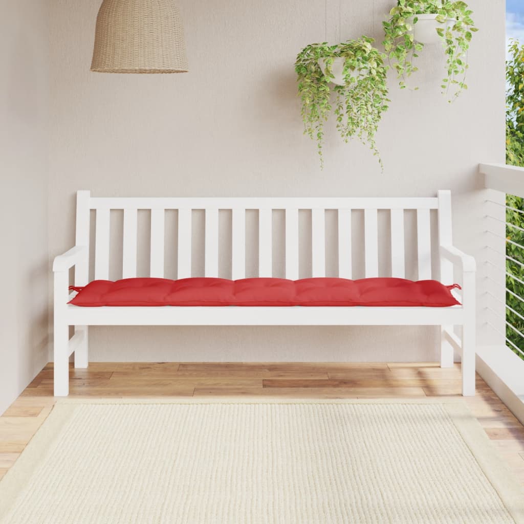 Vidaxl Garden Bench Kissen 180x50x7 cm Oxford Stoff rot