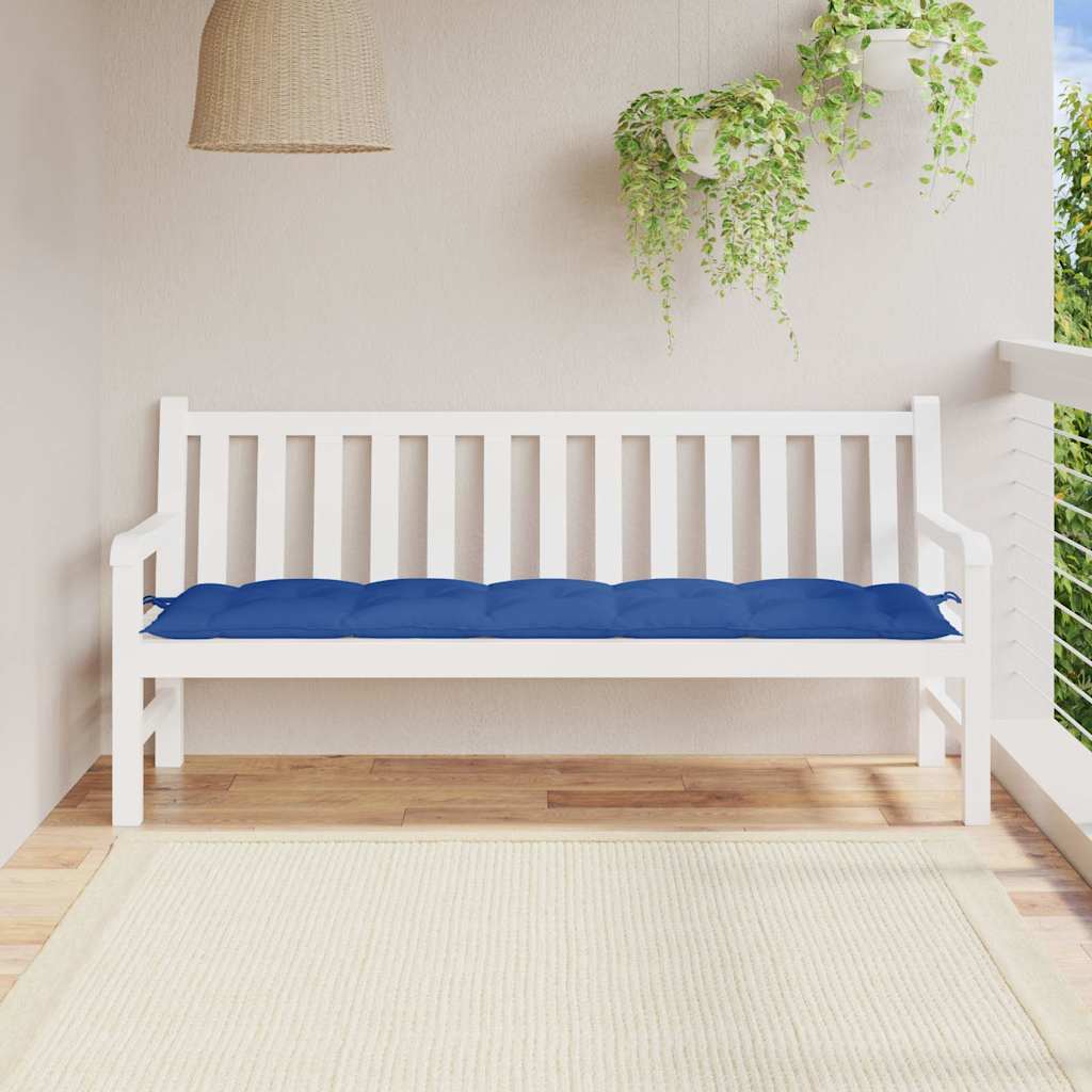 Vidaxl Gartenbank Kissen 180x50x7 cm Oxford Stoff Blau