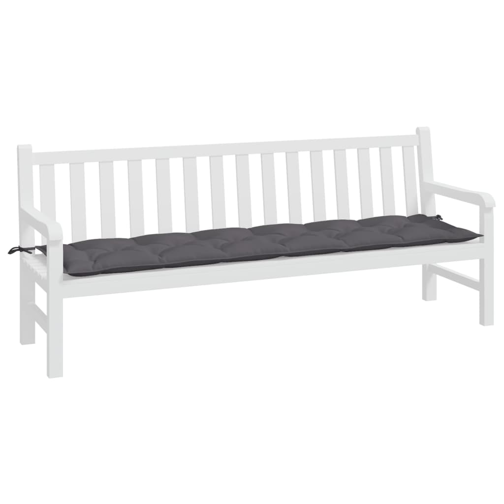 Vidaxx Gartenbankauflage 200x50x7 cm Oxford-Stoff anthrazit