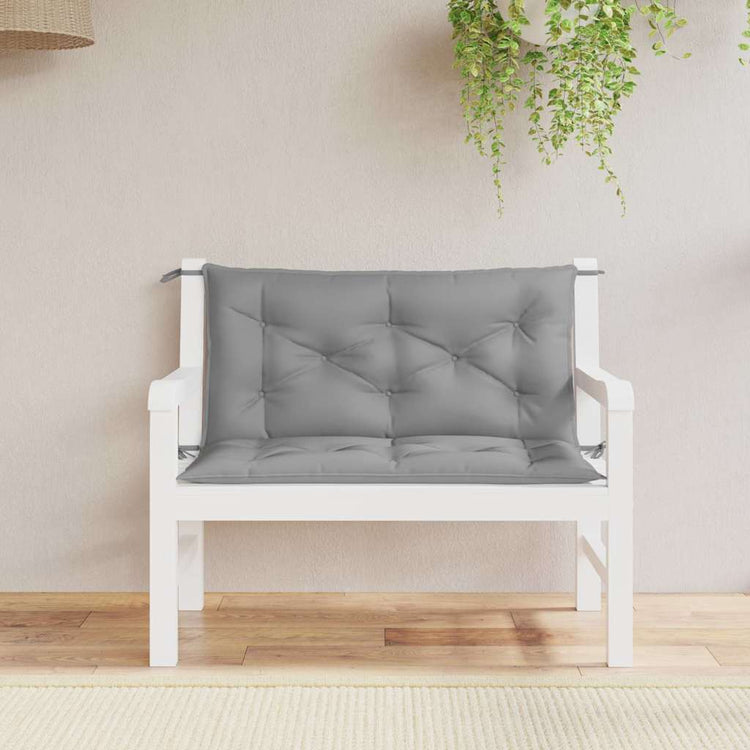 Vidaxx Gartenbankauflage 100x(50+50)x7 cm Oxford-Stoff grau