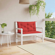 Vidaxl Gartenbankkissen 100x (50+50) x7 cm Oxford Stoff rot - afbeelding 1