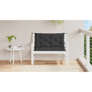 Vidaxl Gartenbankkissen 100x (50+50) x7 cm Oxford Stoff schwarz - afbeelding 3