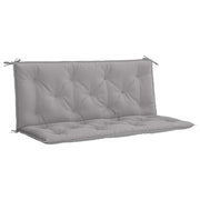 Vidaxl Gartenbankkissen 120x (50+50) x7 cm Oxford Stoff grau - afbeelding 2