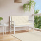 Vidaxl Gartenbankkissen 120x (50+50) x7 cm Oxford Stoff Crèmewit