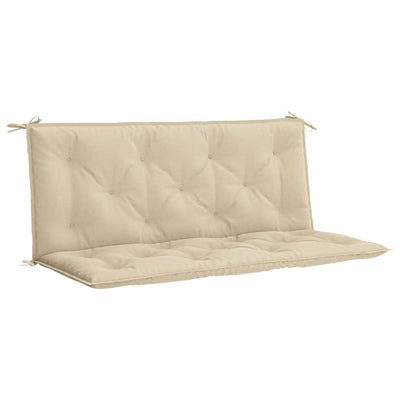VIDAXL Gartenbankkissen 120x(50+50)x7 cm Oxford Stoff Beige
