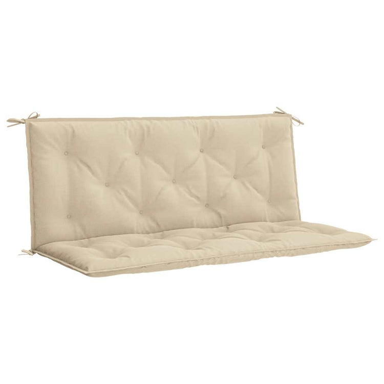 VIDAXL Gartenbankkissen 120x(50+50)x7 cm Oxford Stoff Beige