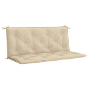VIDAXL Gartenbankkissen 120x(50+50)x7 cm Oxford Stoff Beige - afbeelding 2