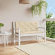 VIDAXL Gartenbankkissen 120x(50+50)x7 cm Oxford Stoff Beige