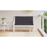 Vidaxl Gartenbank Kissen 120x (50+50) x7 cm Oxford Stoff schwarz - afbeelding 3