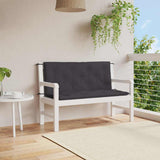 Vidaxl Gartenbank Kissen 120x (50+50) x7 cm Oxford Stoff schwarz - afbeelding 1