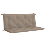VidaXL Gartenbankauflage 120x(50+50)x7 cm Oxford-Stoff Taupe - afbeelding 2