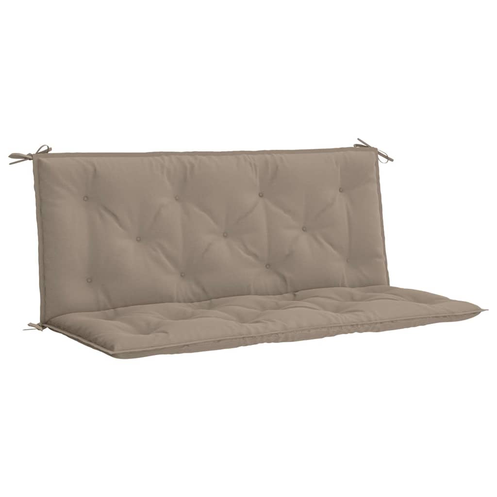 VidaXL Gartenbankauflage 120x(50+50)x7 cm Oxford-Stoff Taupe