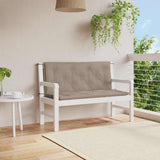 VidaXL Gartenbankauflage 120x(50+50)x7 cm Oxford-Stoff Taupe - afbeelding 1
