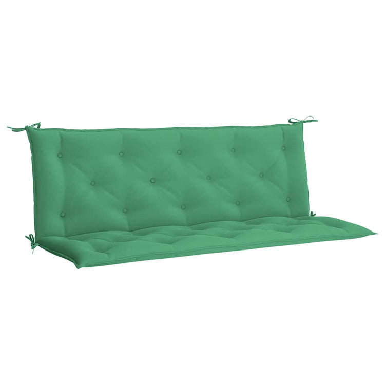 VidaXL Gartenbankauflage 150x(50+50)x7 cm Oxford-Stoff grün